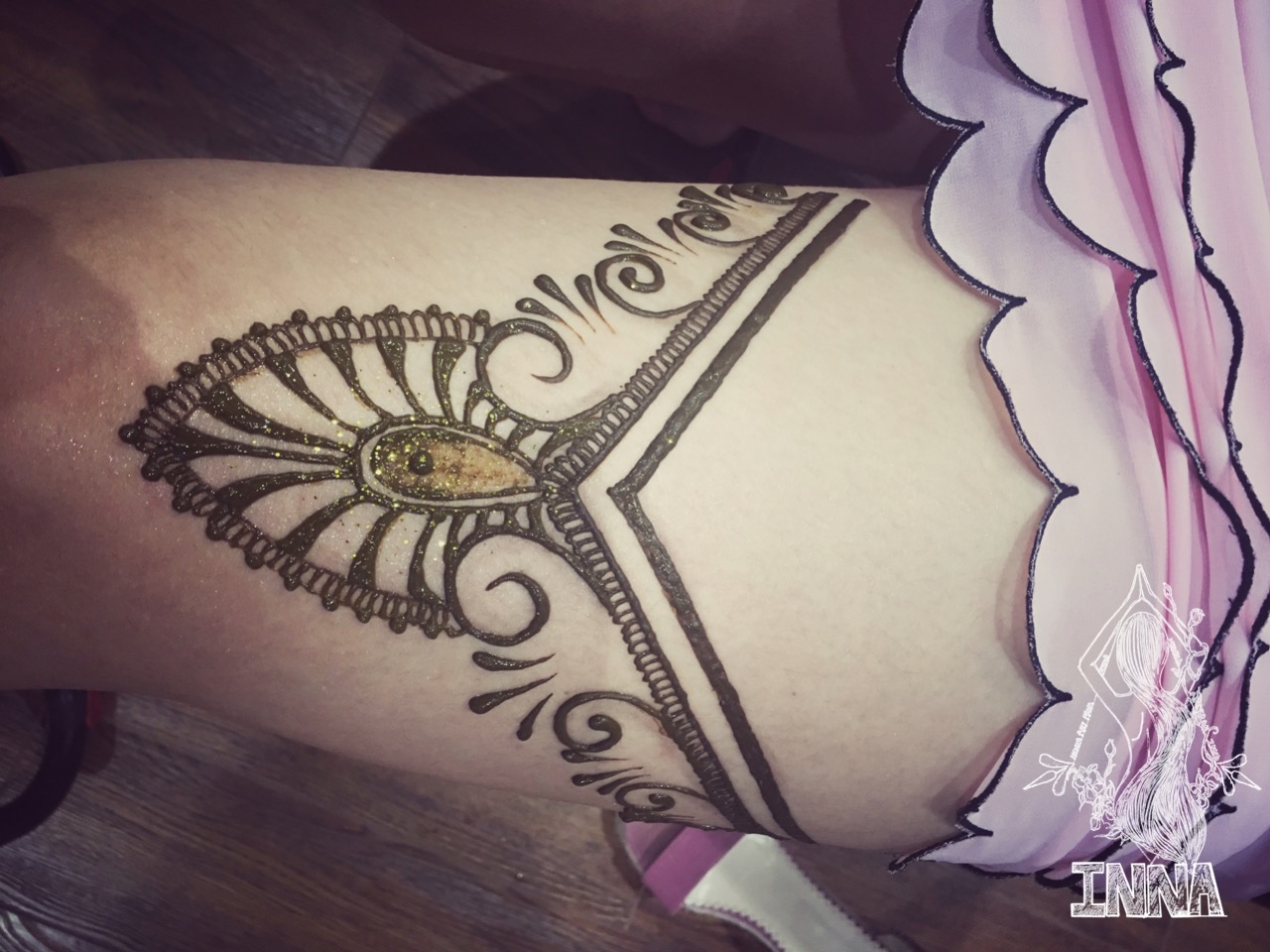 海娜手绘 印度海娜 henna 汉娜 曼海蒂
