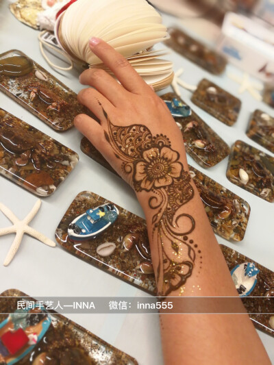 海娜手绘 印度海娜 henna 汉娜 曼海蒂