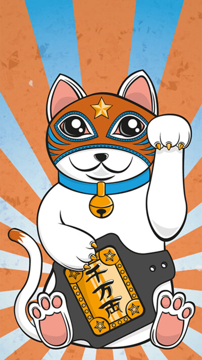 招财猫图片高清手机桌面壁纸
