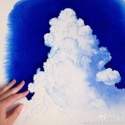 云的画法彩铅图片
