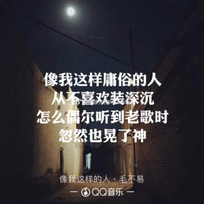 毛不易 像我这样的人