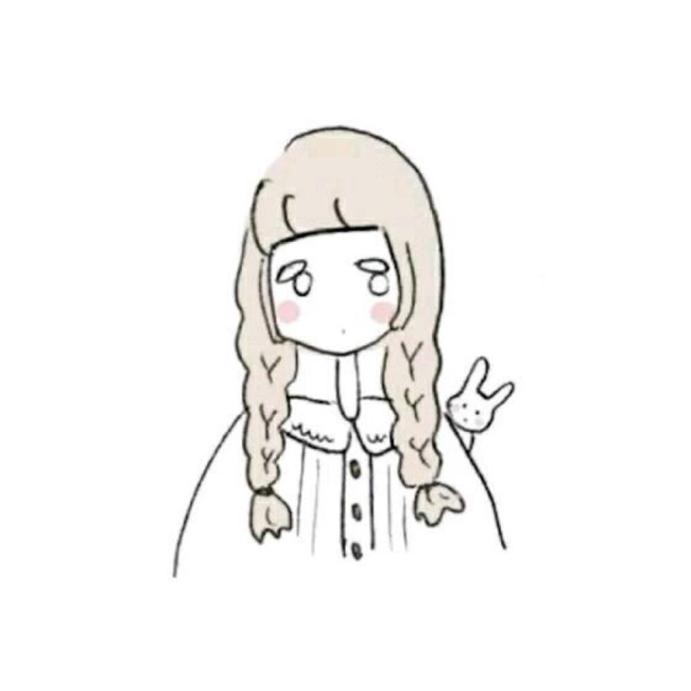 【闺蜜头像·3】插画兔子甜美可爱少女