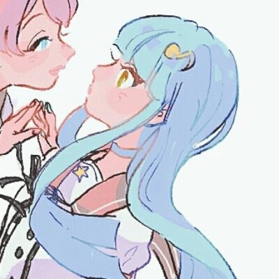情头 闺蜜姐妹 女女 百合 头像 动漫卡通 cp