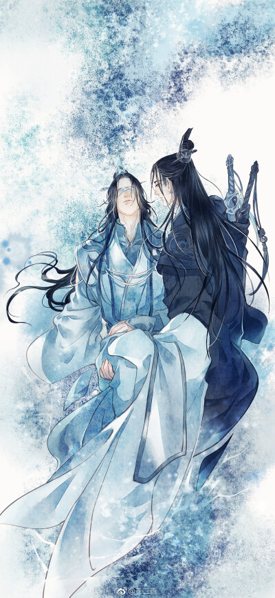 双道长 明月清风(晓星尘),傲雪凌霜(宋子琛) 绘师:千二百