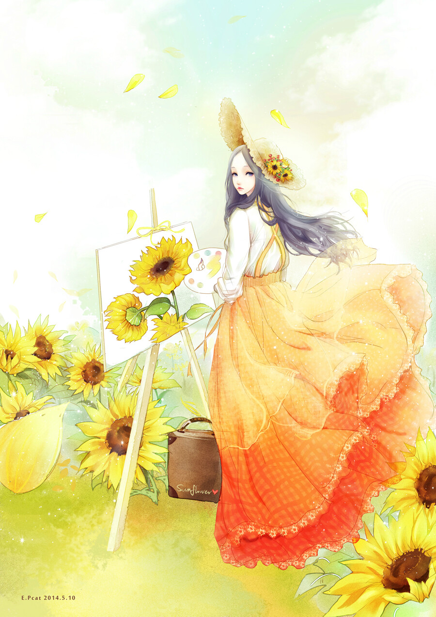 花火杂志封面插画师epcat