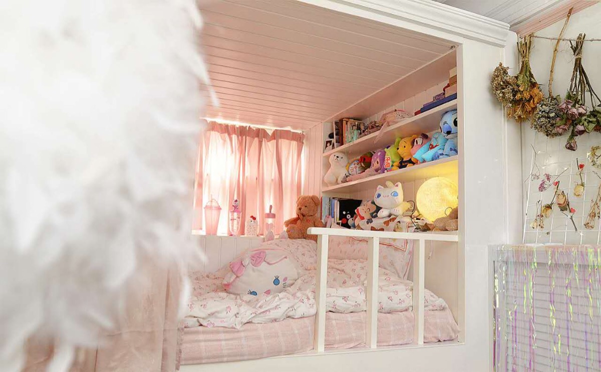 少女心房间装修°少女系|少女风格|卧室甜度一百分甜甜软软的软妹
