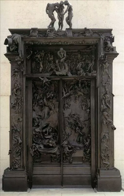 地狱之门雕塑细节图片
