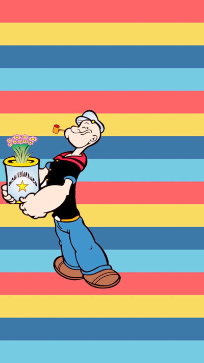 iphone 壁纸 大力水手 popeye 奥利弗
