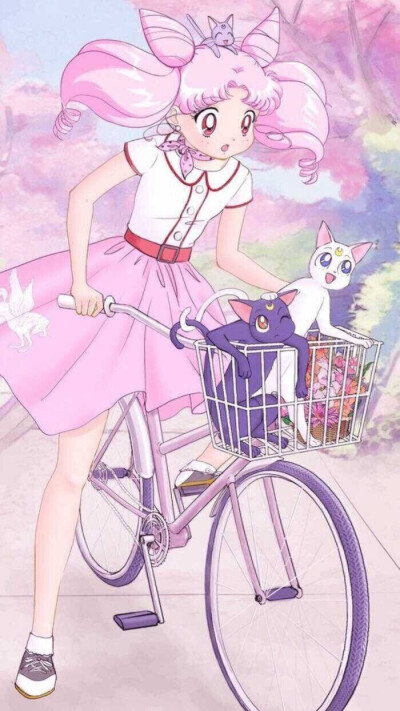女头 个性 小清新 韩系萝莉 动漫 萌系 可爱 樱花 插画 美图 键盘壁纸