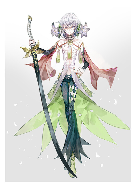 花拟人 *百*合* 绘师:村カルキ(pixiv id=811927) 本作品pixiv id=