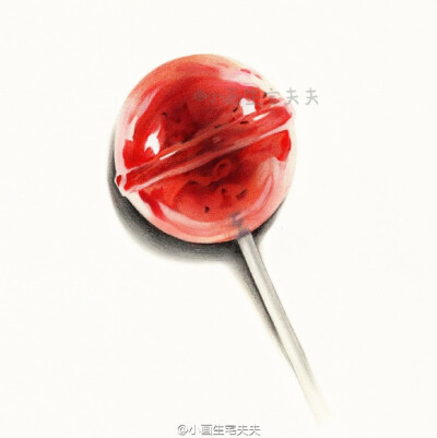 【彩铅教程】送你一颗手绘棒棒糖辉柏嘉
