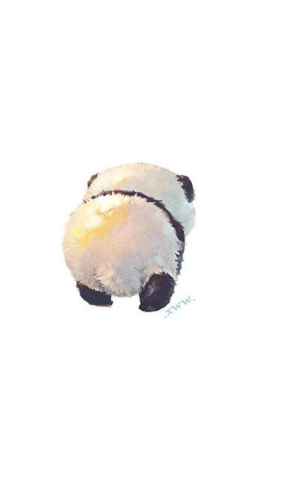 圆滚滚的熊猫壁纸