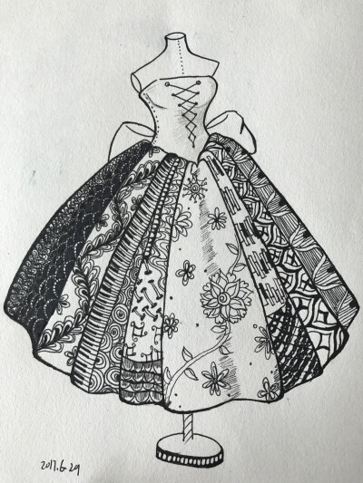 线笔画,婚纱