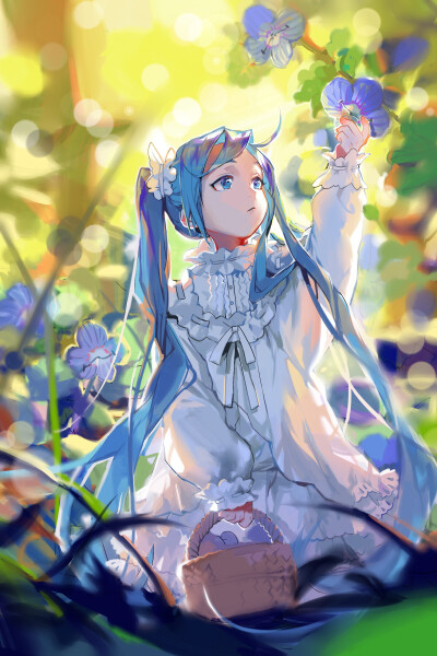 初音未来 绘师:rrr 本作品pixiv id=57450755