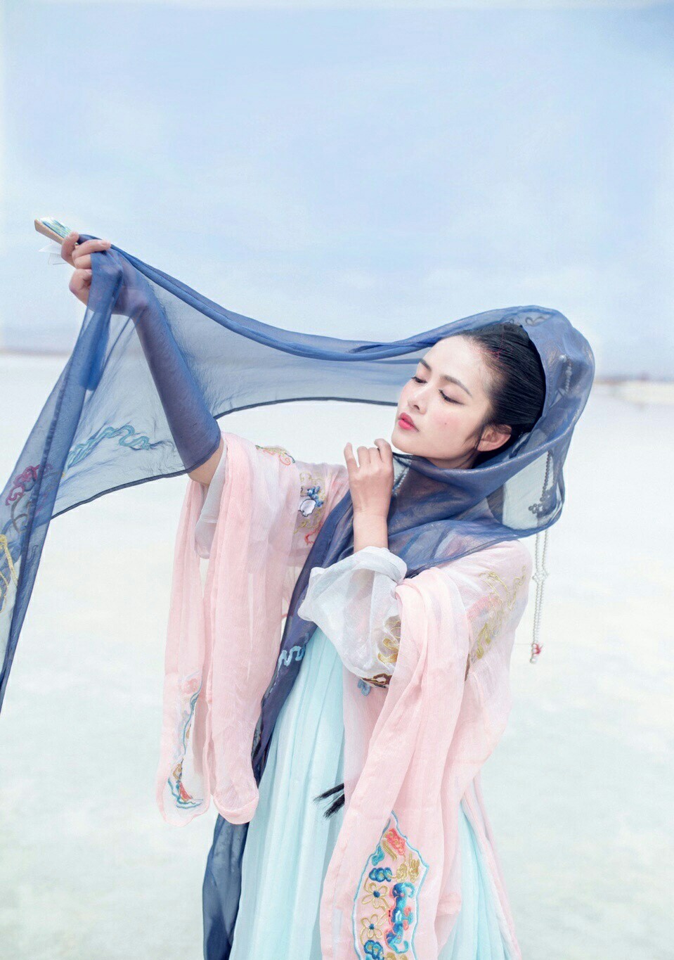 汉服古风女头真人