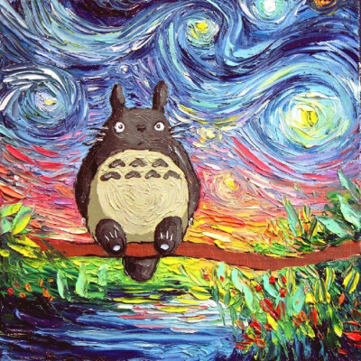 梵高作品撞龙猫