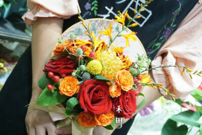 中式手捧花