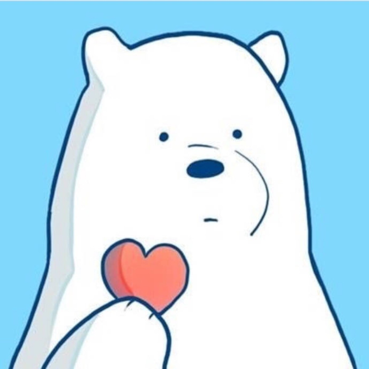 小白熊头像情侣图片