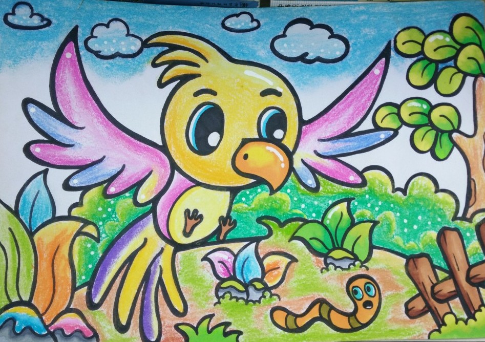 二年级下册美术画小鸟图片
