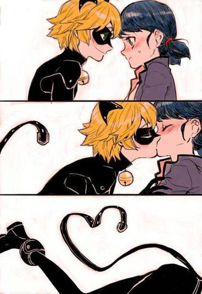 瓢虫雷迪和黑猫诺儿爱情漫画蒙面四格真面目魔法