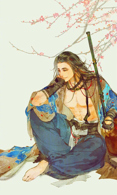 手绘古风男子剑网三·丐帮画师:伊吹五月