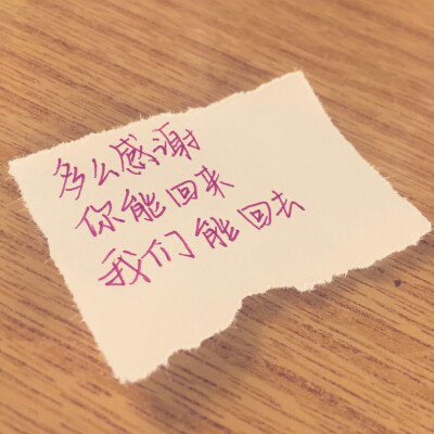 手写台词小美好