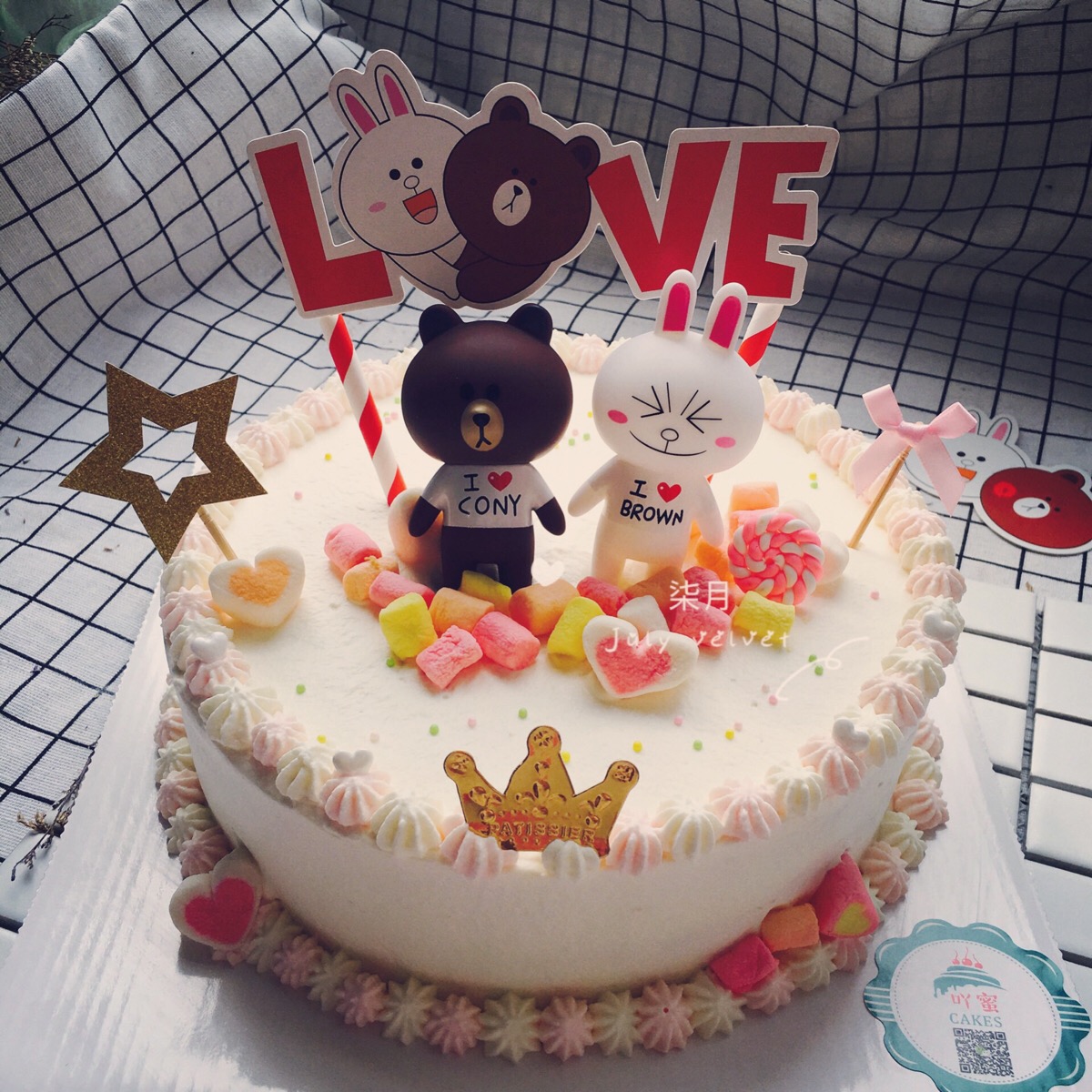 布朗熊可妮兔蛋糕