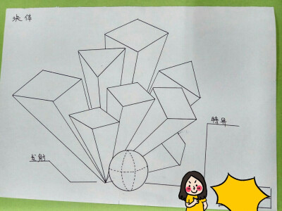 立体构成块体练习