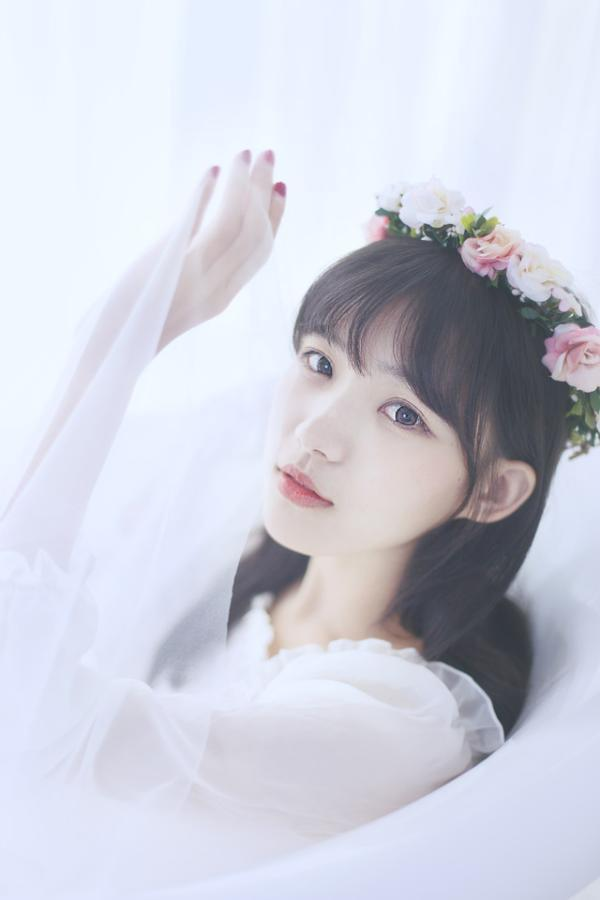 「女头」仙气白色侧脸