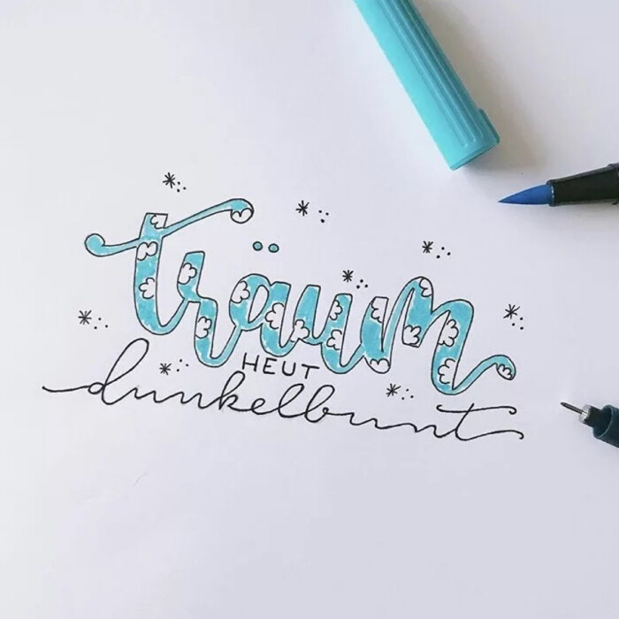 brushlettering 手写英文 #字体设计##英文字体