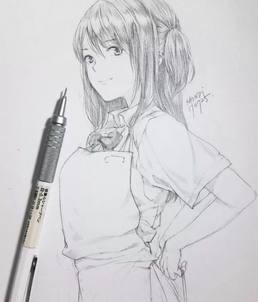 让你回忆起用铅笔画漫画人物的岁月,来自于日本画师shinji chibana的