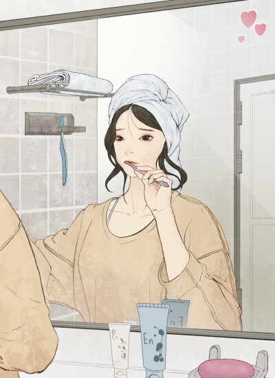 lee do kyung】【人物】【手绘】【插画】【情侣壁纸】【参考】【唯美
