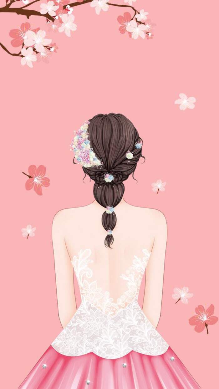 背影礼服女孩 - 堆糖,美图壁纸兴趣社区