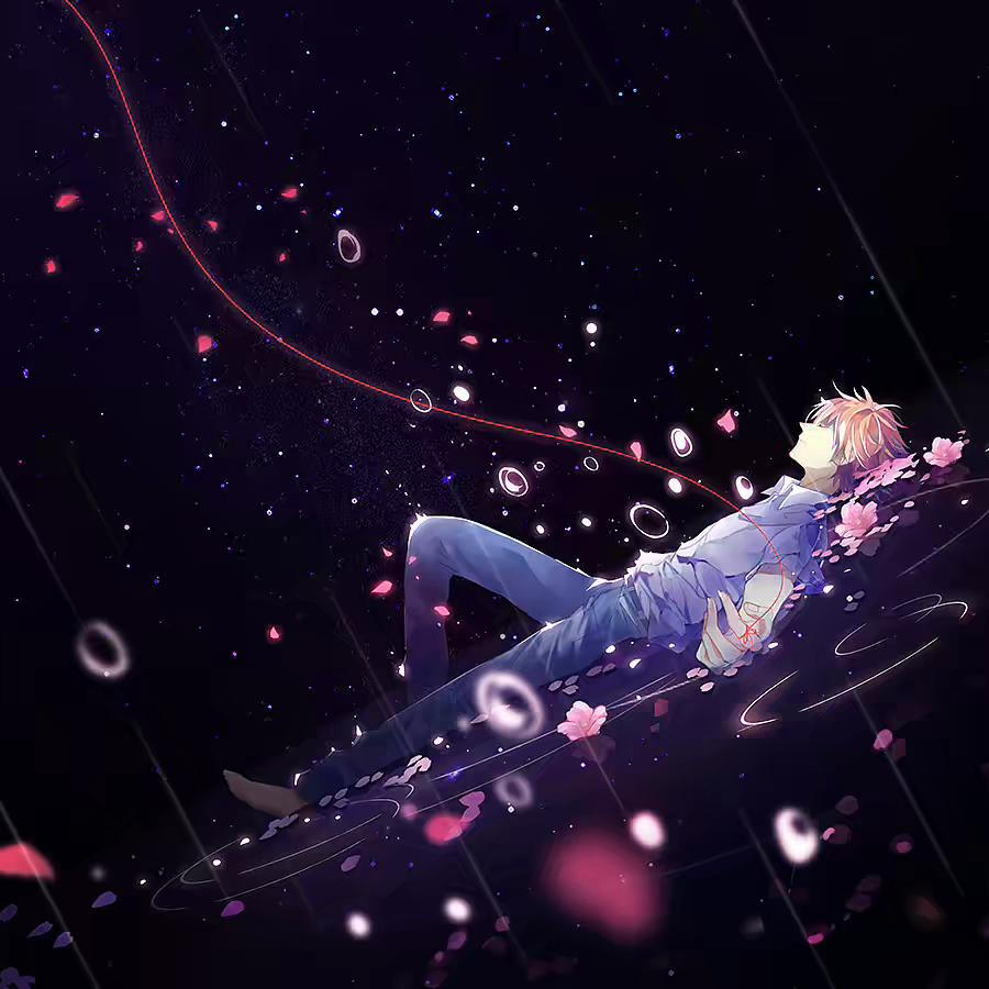 动漫团头 少年 神秘 唯美 意境