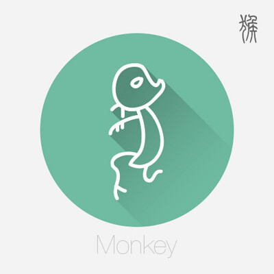 汉字猴的演变过程图片图片