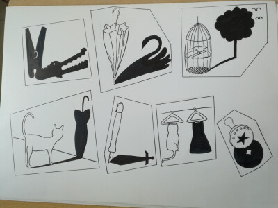 十个异变图形创意作业图片