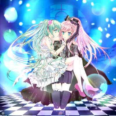 百合 公主抱 蕾丝 萝莉塔 初巡 鱼葱 巡音露卡 初音未来