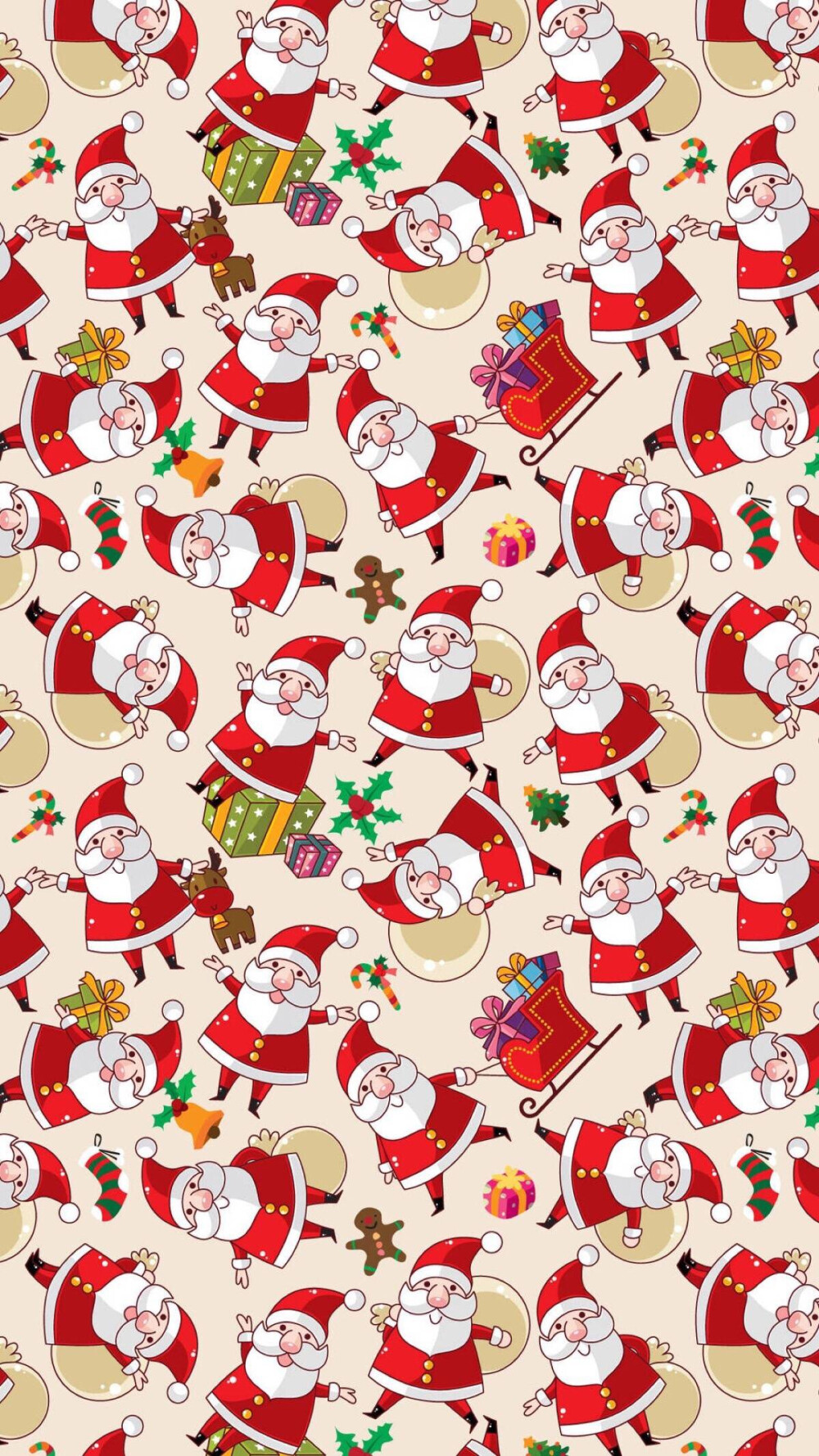 圣诞老人平铺 - 堆糖,美图壁纸兴趣社区