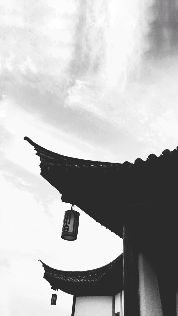 黑白 古风 壁纸