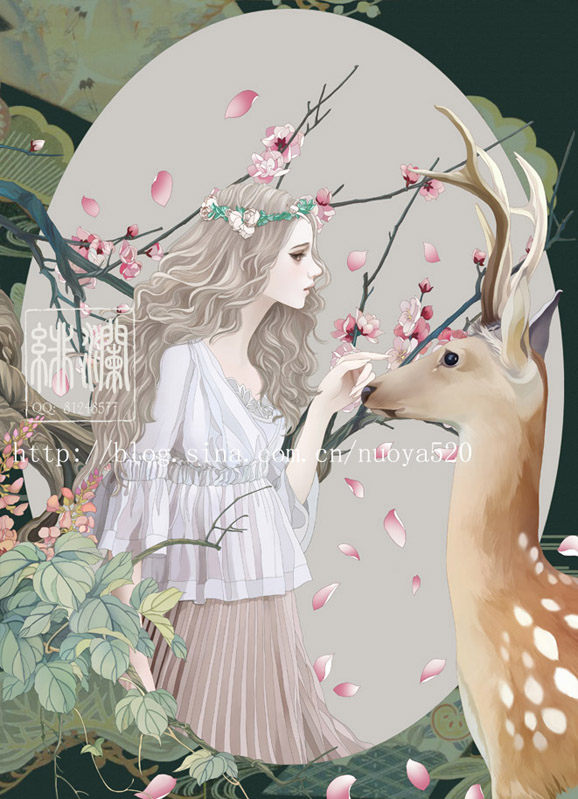 小清新系列插画 插画师:绯澜