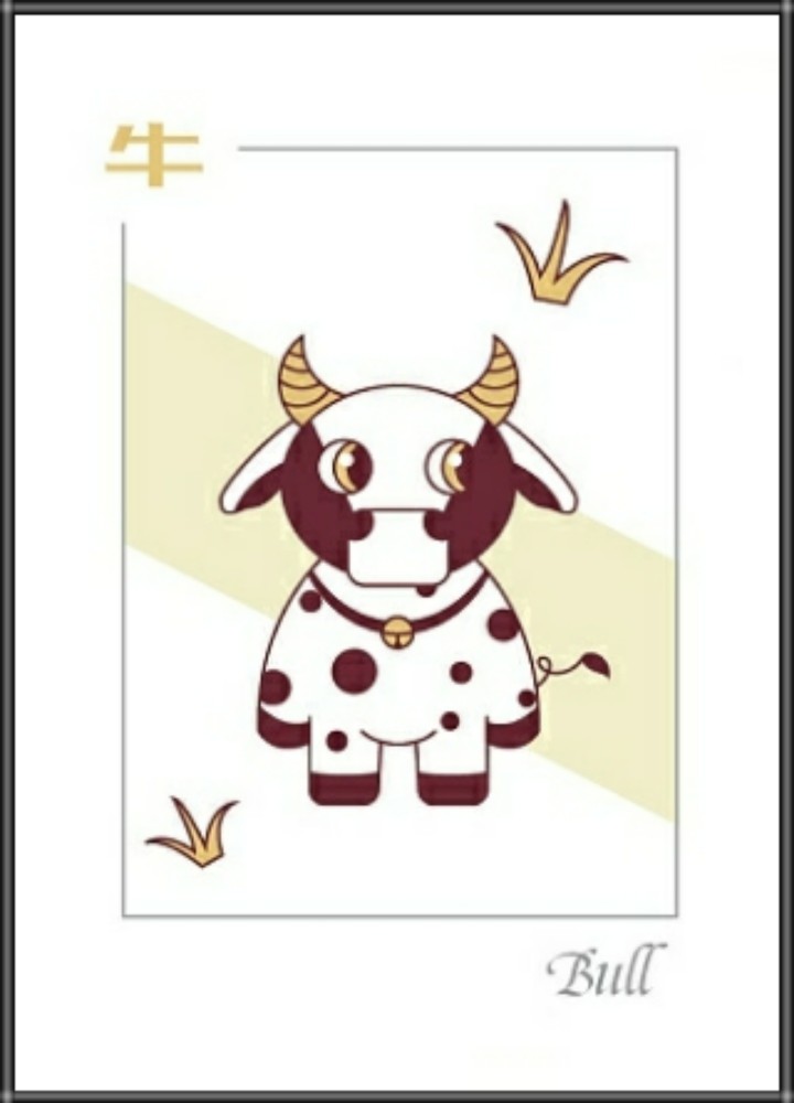 秋葵chong★十二生肖小卡片——牛