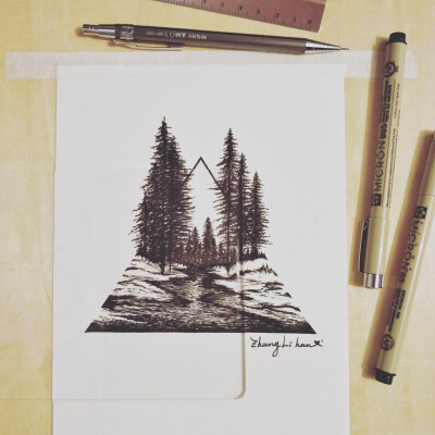 黑白画 临摹