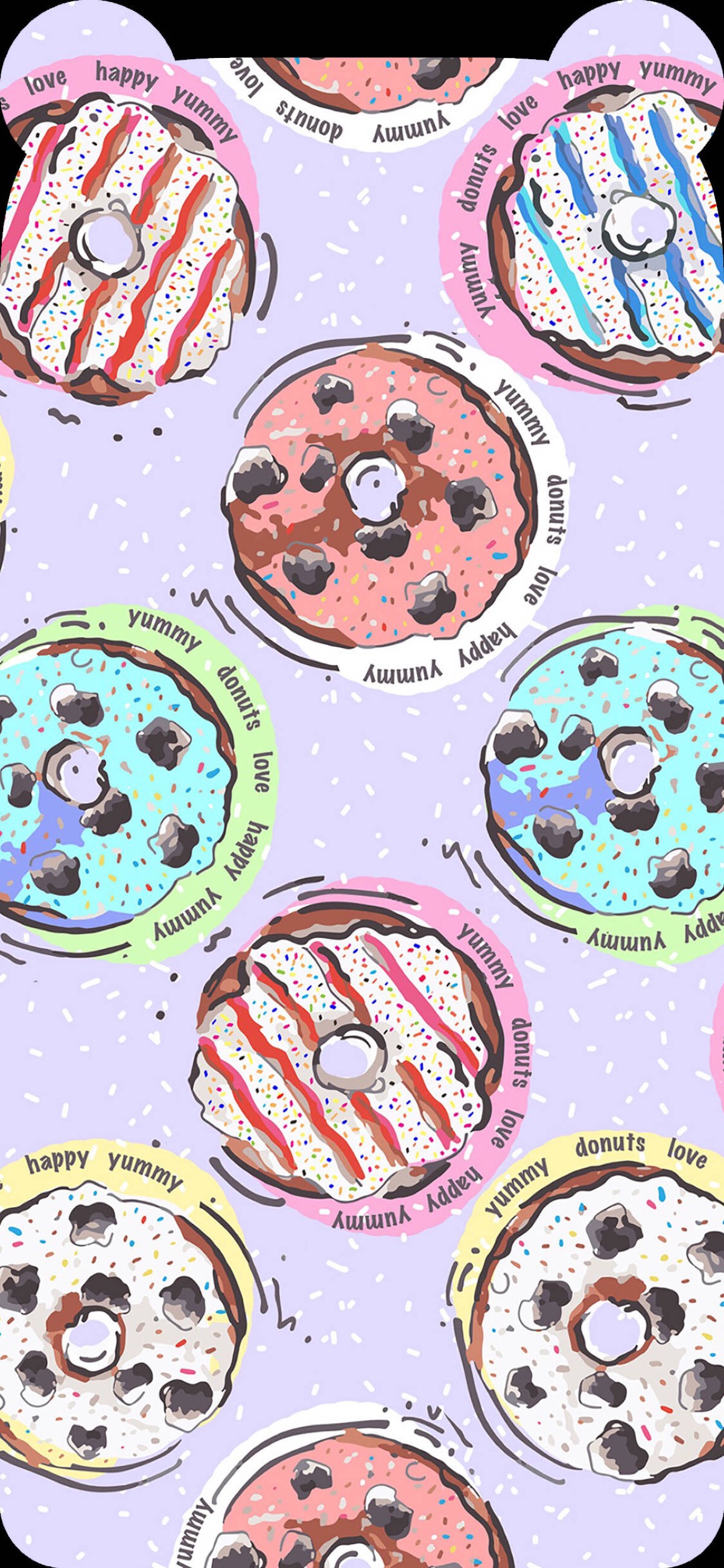 iphonex壁纸 甜甜圈