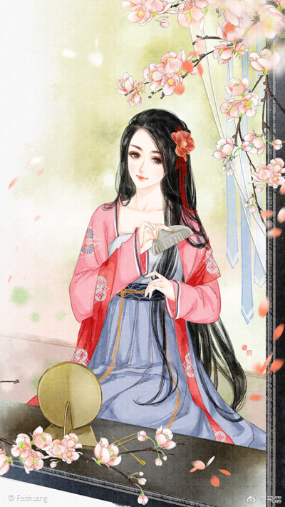 点赞  评论  手绘古风女子 画师:飞霜 0 5 梧枫wendy  发布到  插 