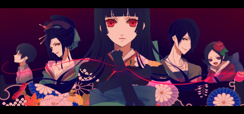 tags: jigoku shoujo, enma ai, pixiv, ichimoku