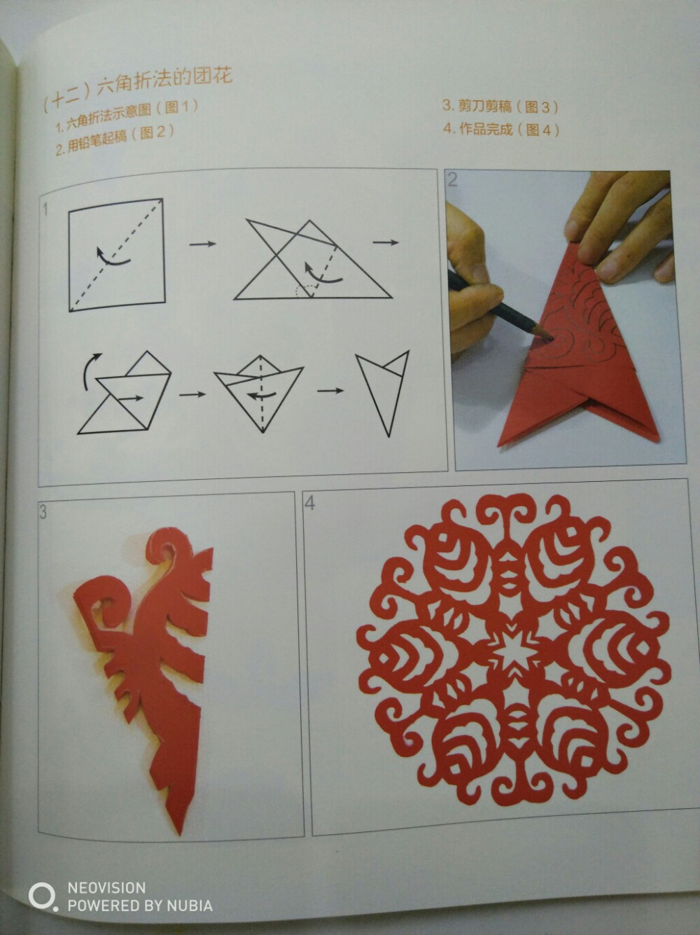 二折剪纸折法图片