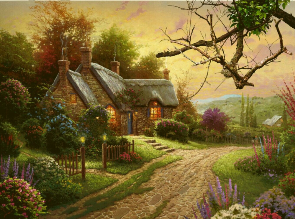 梦幻图(森林小屋)
