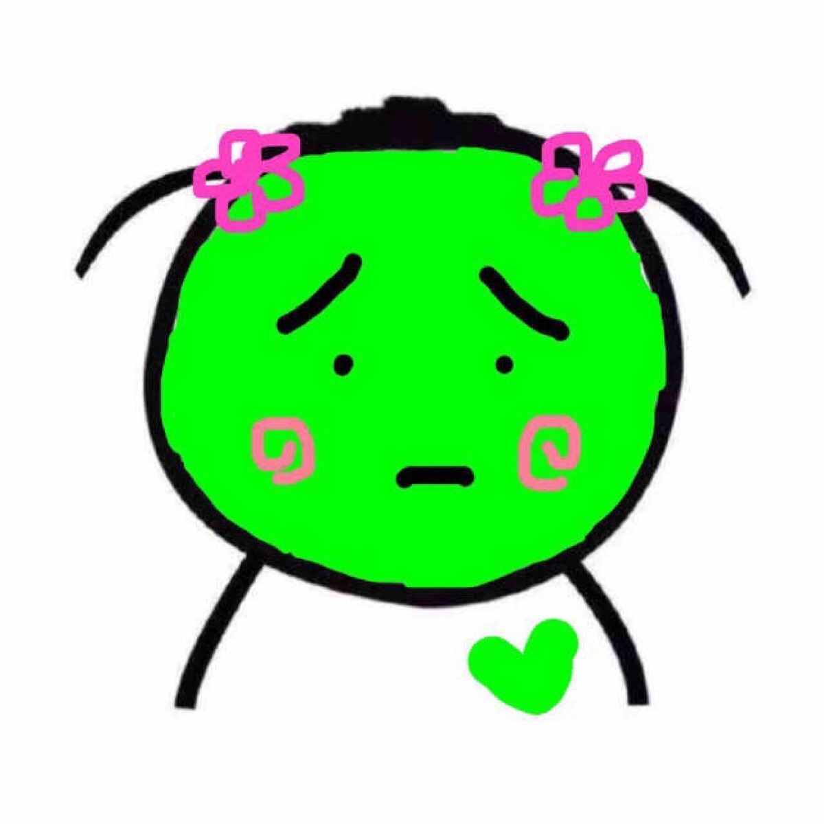 女头情头 动漫女生情侣头像 搞怪 搞笑 绿了绿了