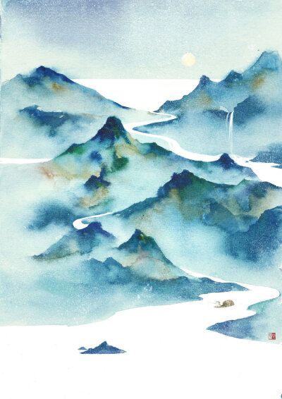 古风水面风景