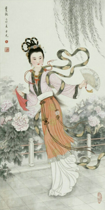 苏宇光工笔 · 金陵十二钗——薛宝钗